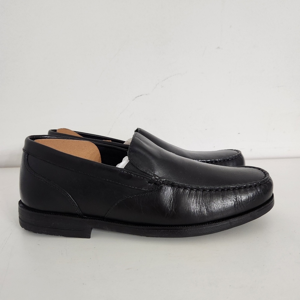 Rockport black leather loafers